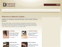 Tablet Screenshot of nationalcarpets.co.za